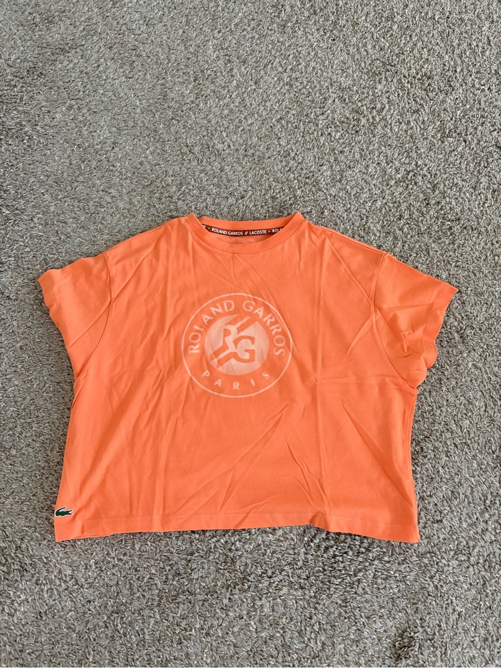 Orange Logo Crop T-Shirt